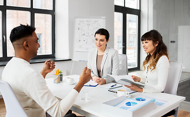 Image showing recruiters having job interview with employee