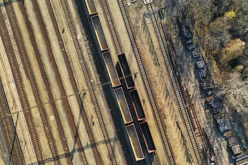 Image showing Industrial Railway Tracks