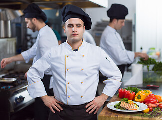 Image showing Portrait of young chef