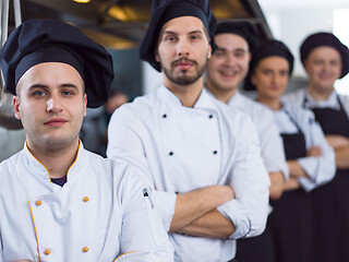 Image showing Portrait of group chefs