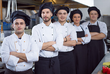Image showing Portrait of group chefs