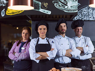 Image showing Portrait of group chefs