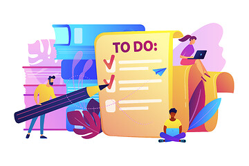 Image showing Task management it concept vector illustration