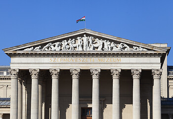 Image showing Budapest, HUNGARY - FEBRUARY 15, 2015 - Museum of Fine Arts in Heroes' square