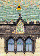 Image showing Facade of Museum of Applied arts in Budapest