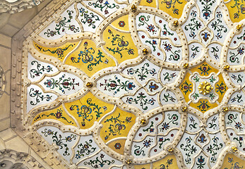 Image showing Ceiling of Museum of Applied arts in Budapest