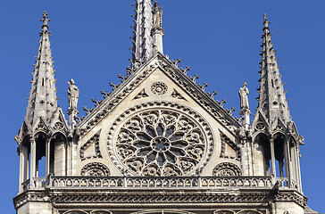 Image showing Transept of Notre Dame cathedral in Paris