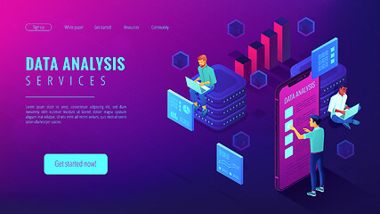 Image showing Data analysis services landing page