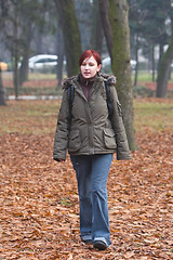 Image showing She's in the park