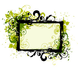 Image showing floral frame