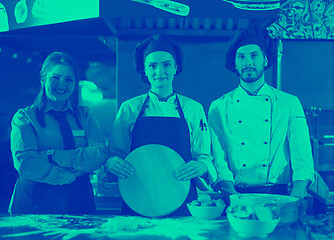 Image showing Portrait of group chefs