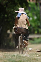 Image showing bicycle ride in cambodia