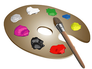 Image showing Artist's palette