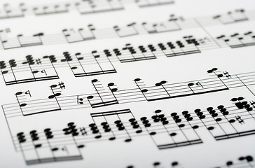 Image showing music notes