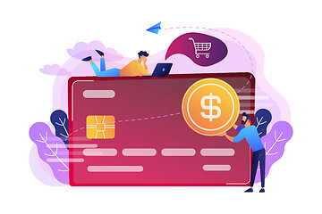 Image showing Credit card concept vector illustration.