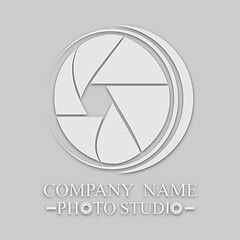 Image showing logo for photos in a light style