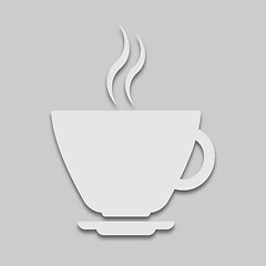 Image showing a cup of coffee in a light tone