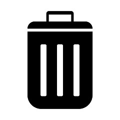 Image showing black bin in a circle