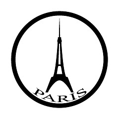 Image showing eiffel tower in black tone