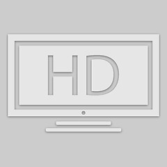 Image showing HD TV Icon