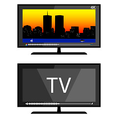 Image showing two tv icon