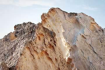 Image showing Cliffs by the sea.