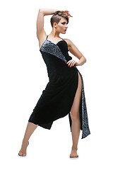 Image showing girl dancer in tango dress