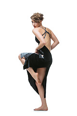 Image showing girl dancer in tango dress