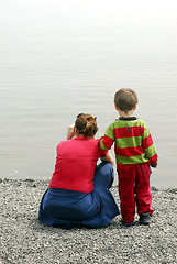 Image showing Boy with mom