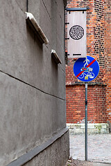 Image showing Street in center of Old Riga.