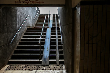 Image showing Pedestrian tunnel in Riga city.