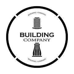 Image showing logo of a construction company in black tone