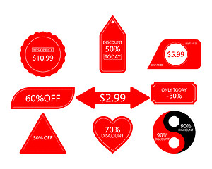 Image showing collection of different price tags