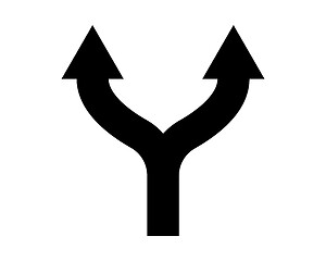 Image showing two combined arrows