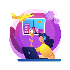 Image showing Travel agent abstract concept vector illustration.