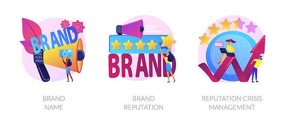 Image showing Brand awareness vector concept metaphors.