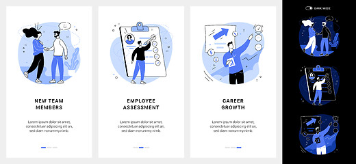 Image showing Career development mobile app UI kit.