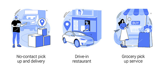 Image showing Safe shopping abstract concept vector illustrations.