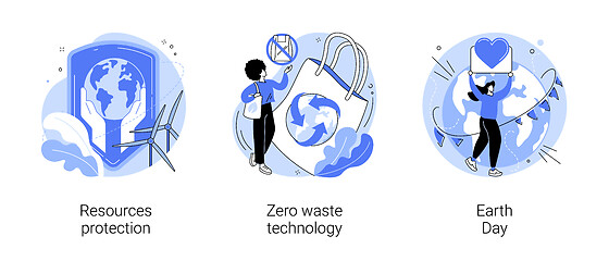 Image showing Environmental activism abstract concept vector illustrations.