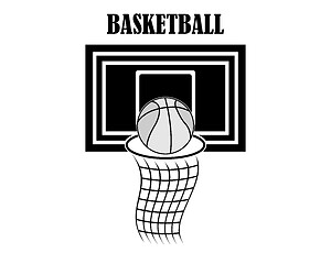 Image showing basketball backboard and lettering