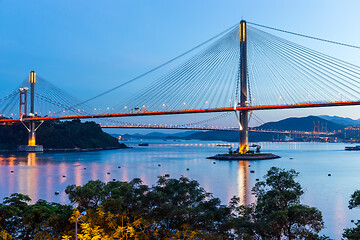 Image showing Hong Kong bridge