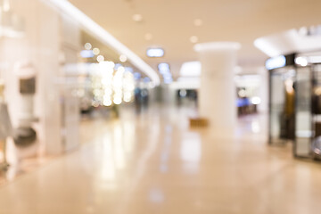 Image showing Abstract blur shopping mall for background