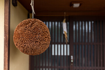 Image showing Ball made of cedar leaves