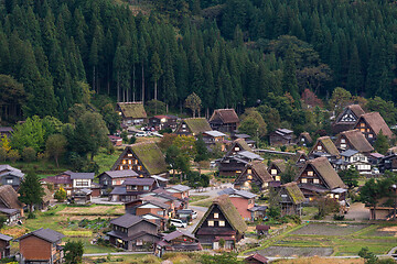 Image showing Traditional Shirakawago village in Japan