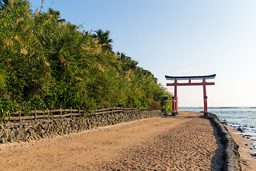 Image showing Aoshima Shrine in Aoshima Island