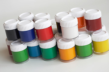 Image showing gouache colors