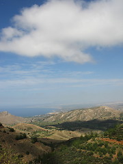 Image showing Mountains and clouds. Cyprus