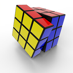 Image showing rubik\'s cube puzzle solution symbol