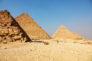 Image showing Pyramids at Giza Cairo Egypt