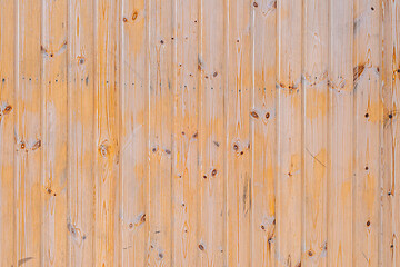 Image showing Background - an old wall of wooden lining